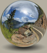 Adams Lake Highway viewpoint